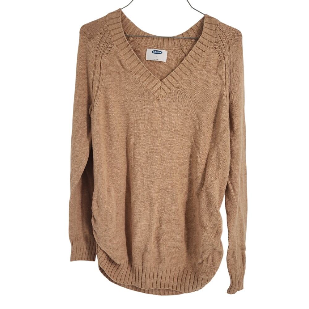 Old Navy Tan V-Neck Sweater Womens Size Large L